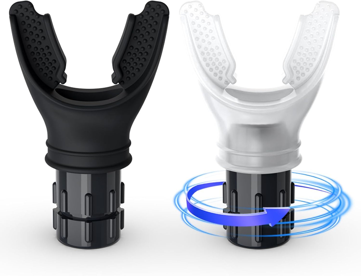 Breathing Trainer - Portable Lung Exerciser and Lung Trainer, Adjustable Resistance Handheld Device for Respiratory Therapy, Ideal for Athletes & Fitness Enthusiasts and Easy to Clean (2PCS)