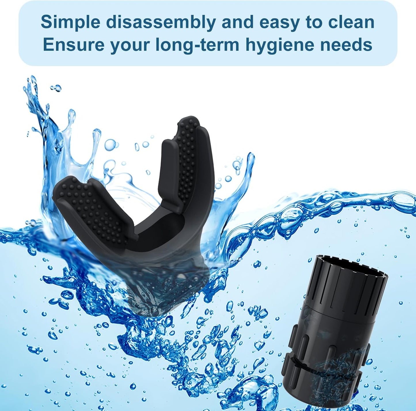 Breathing Trainer - Portable Lung Exerciser and Lung Trainer, Adjustable Resistance Handheld Device for Respiratory Therapy, Ideal for Athletes & Fitness Enthusiasts and Easy to Clean (2PCS)